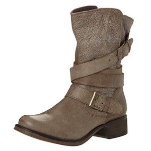 Steve Madden Brewzzer Gray/Taupe Moto Boots
